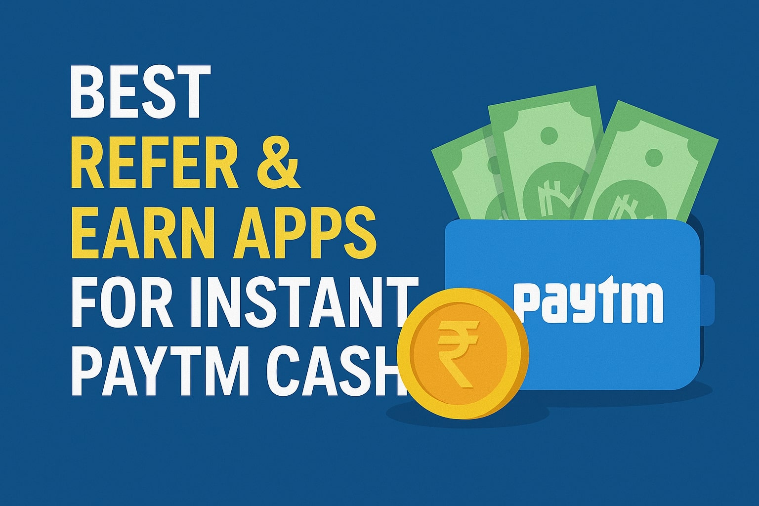Best Refer Earn Apps for Instant Paytm Cash Best Refer & Earn Apps for Instant Paytm Cash